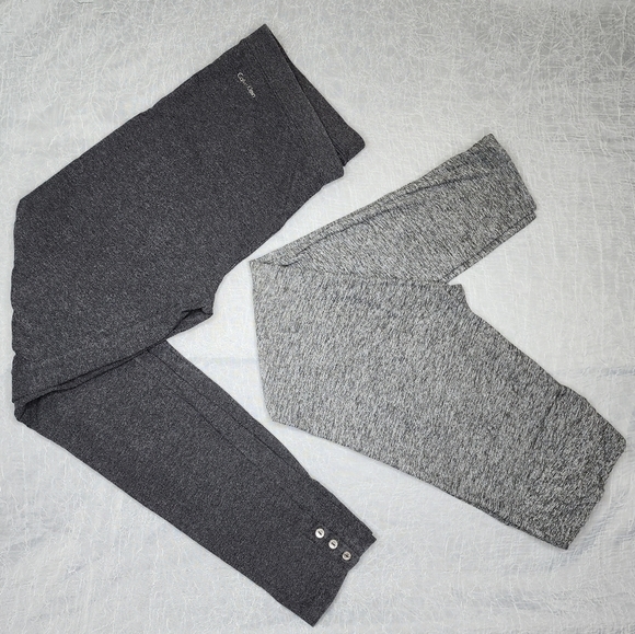 Calvin Klein Pants - 𝅺BUNDLE of Calvin Klein and No Boundries gray leggings size large